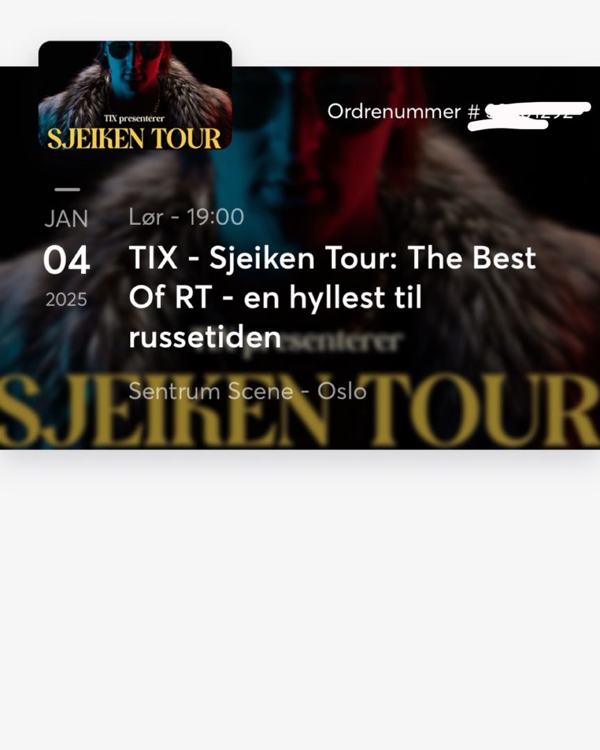 Tix tour bilett