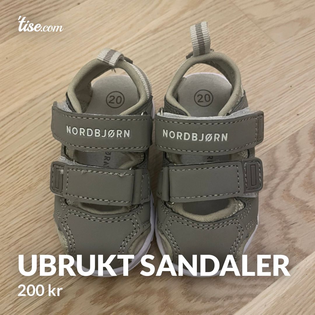 Ubrukt sandaler