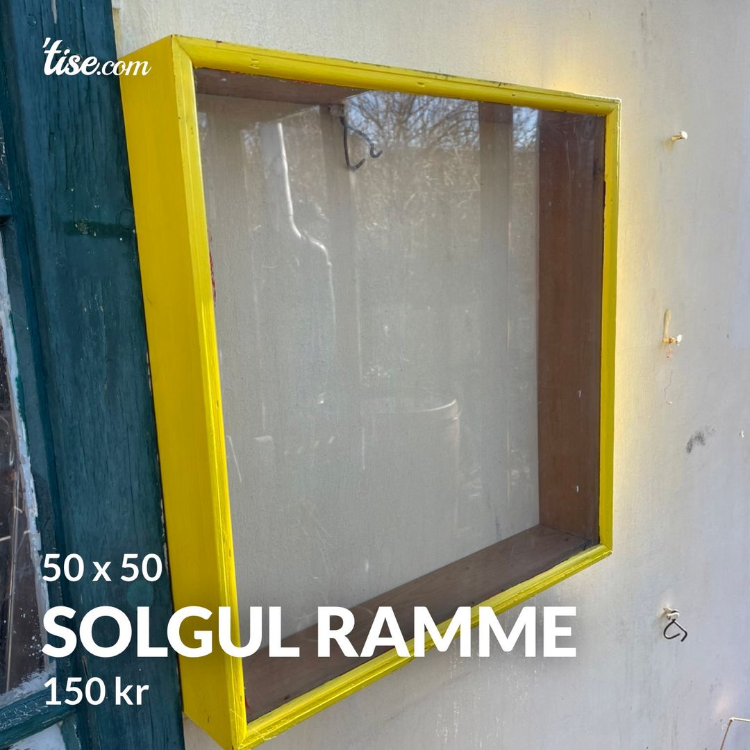 Solgul ramme