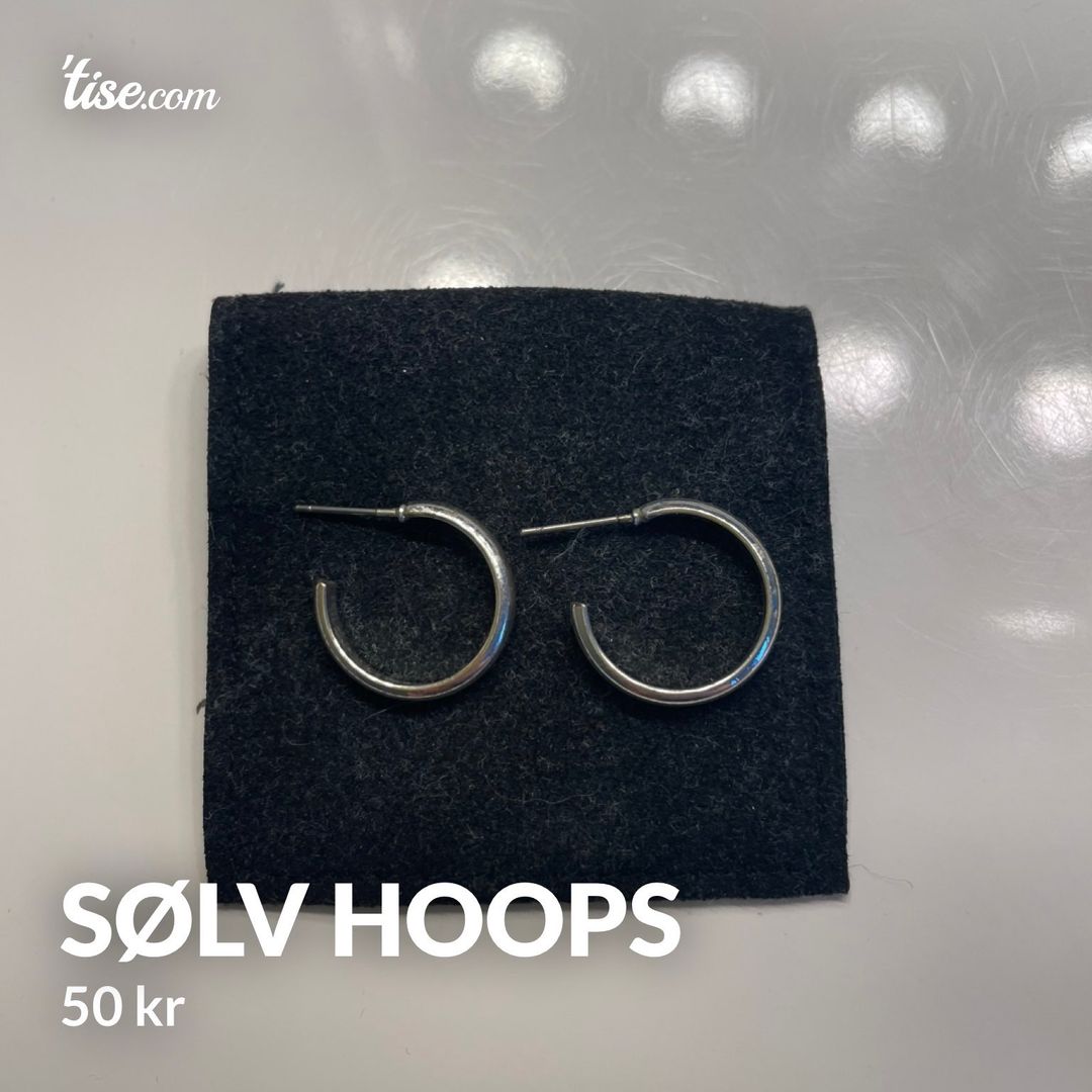 Sølv hoops