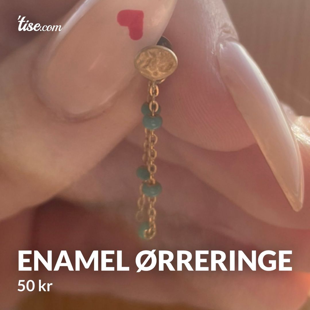 Enamel ørreringe