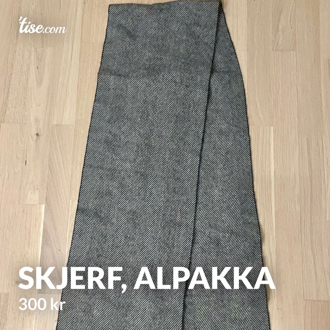 Skjerf, alpakka