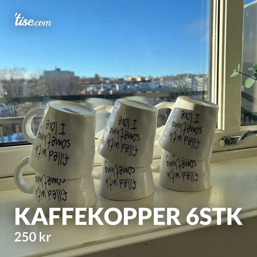 Kaffekopper 6stk