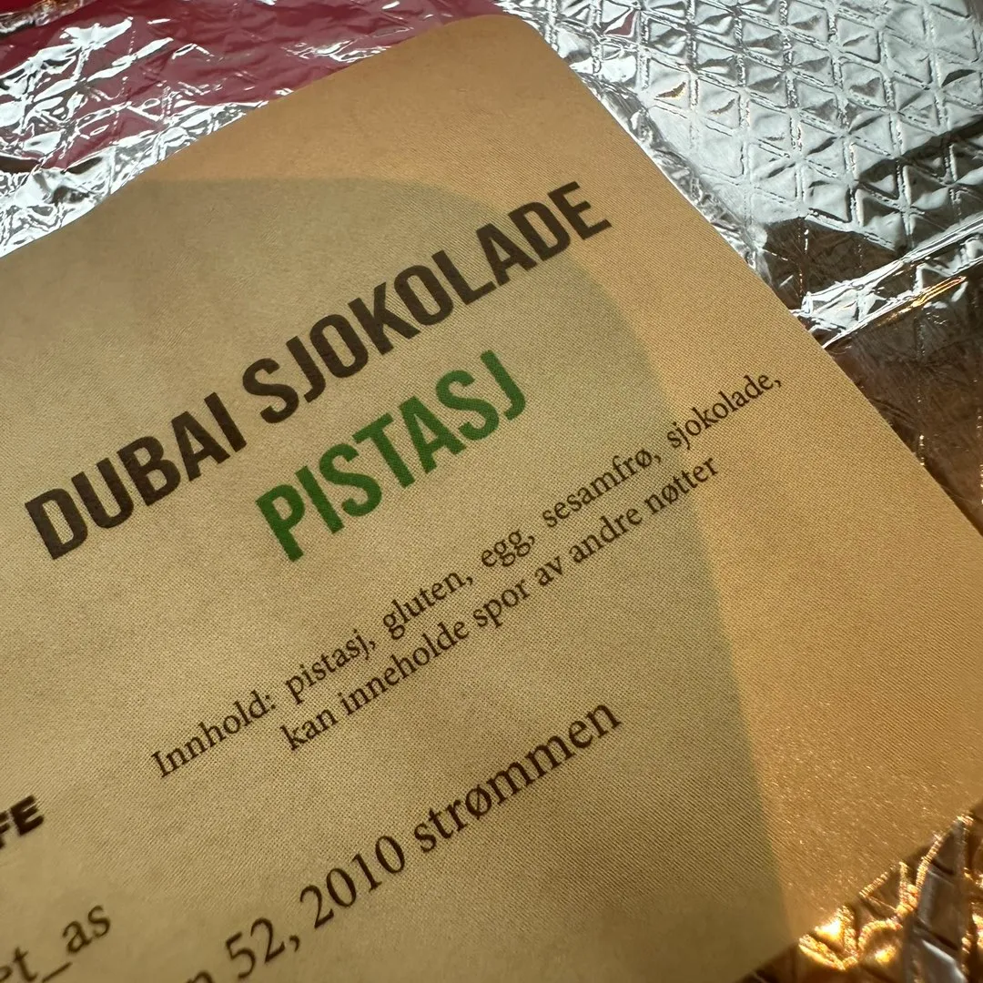 DUBAI SJOKOLADE