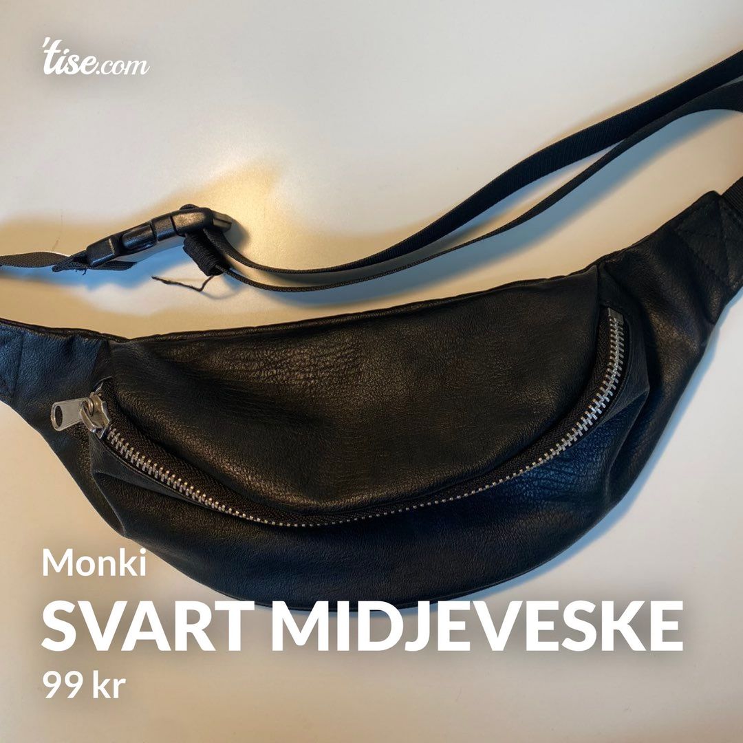 Svart midjeveske