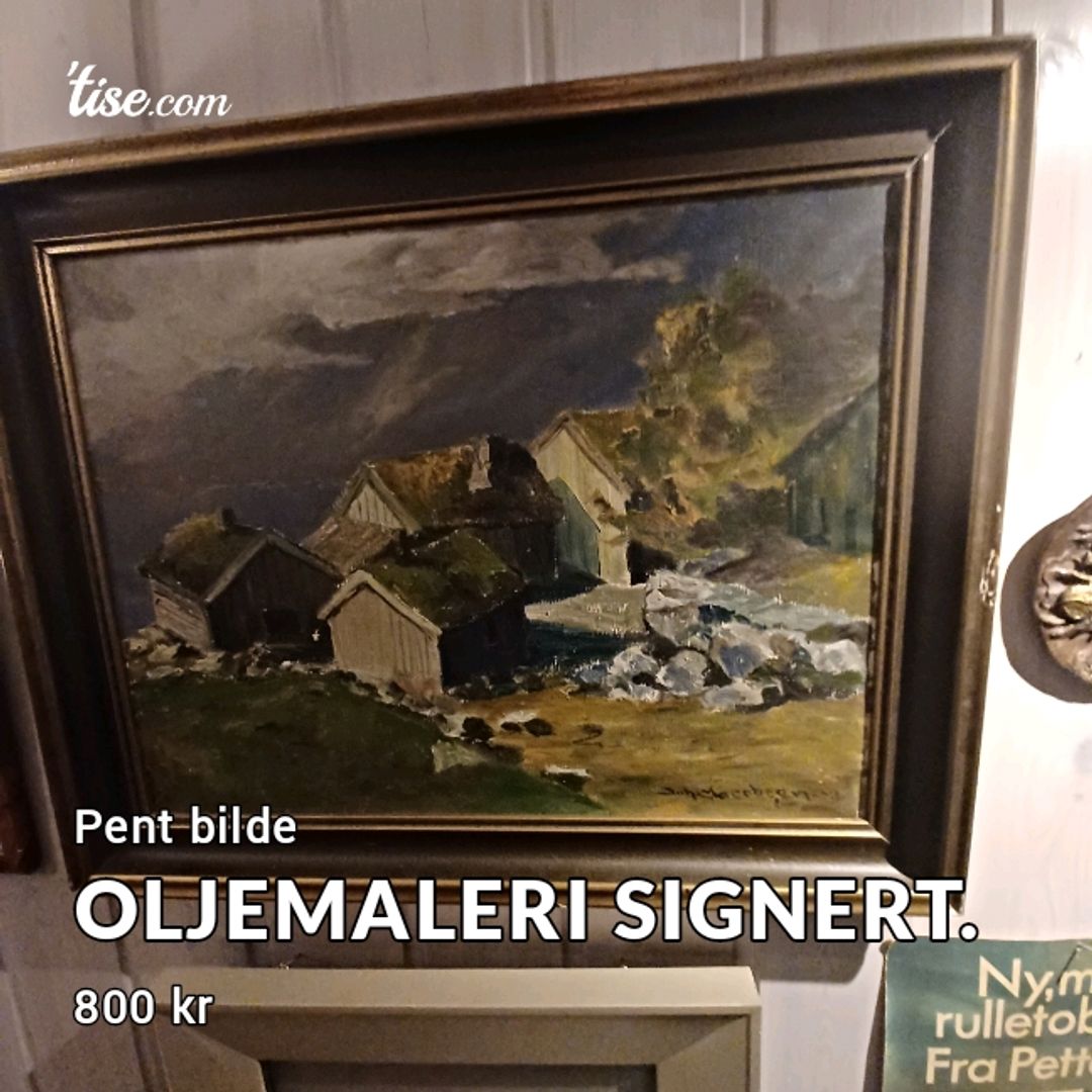 Oljemaleri signert