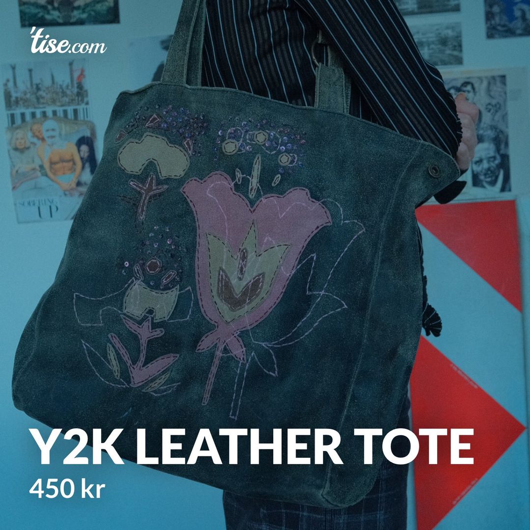 Y2K leather tote