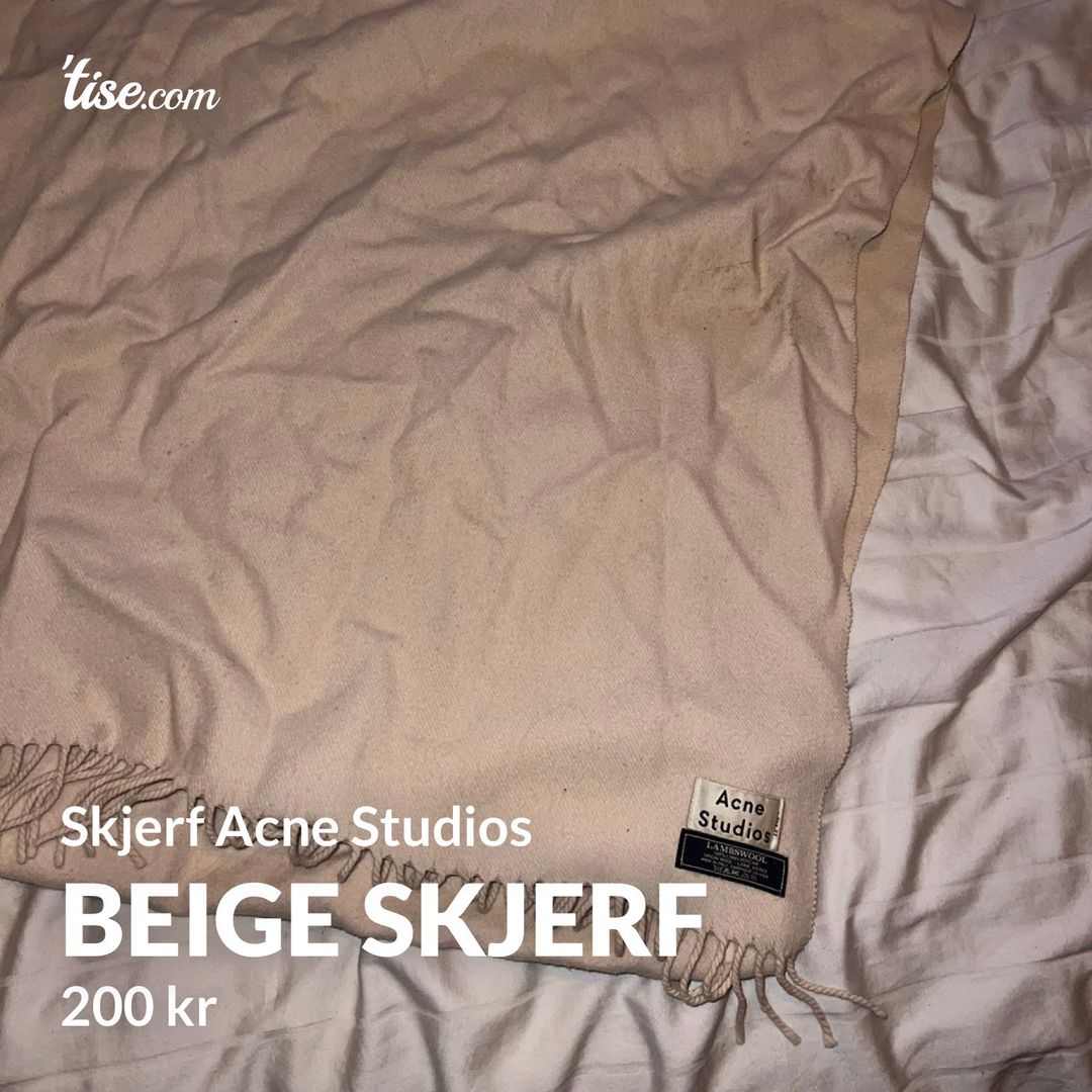 Beige skjerf