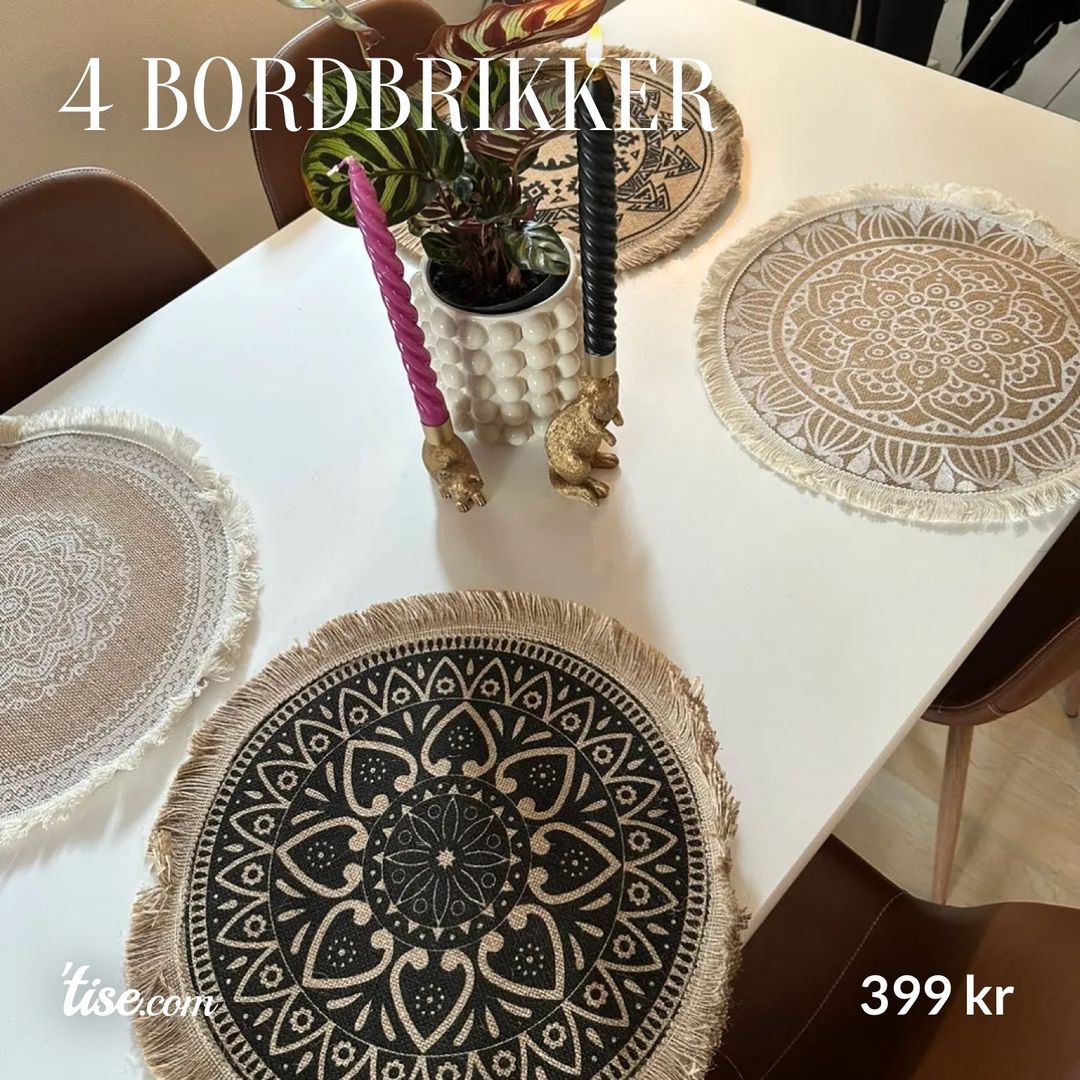 4 bordbrikker