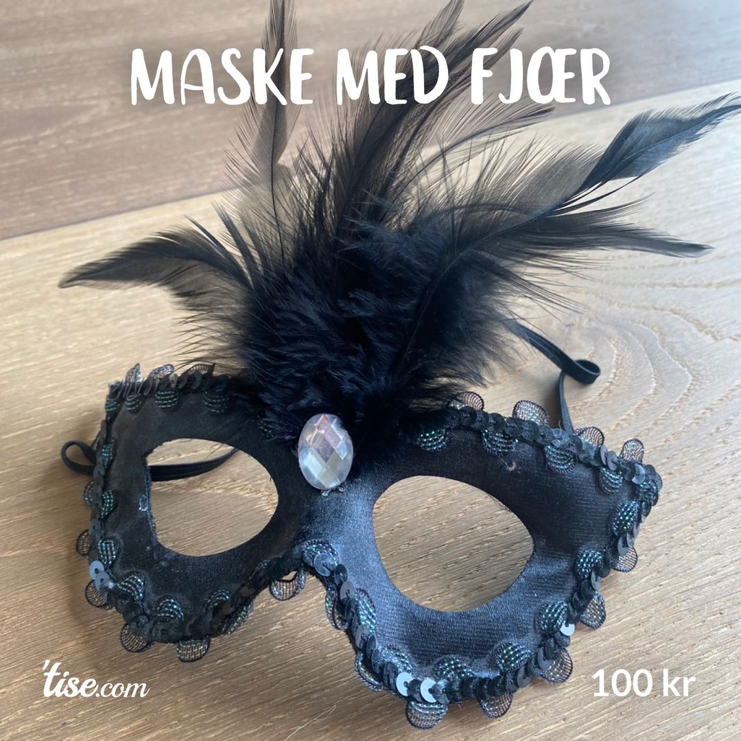 Maske med fjær