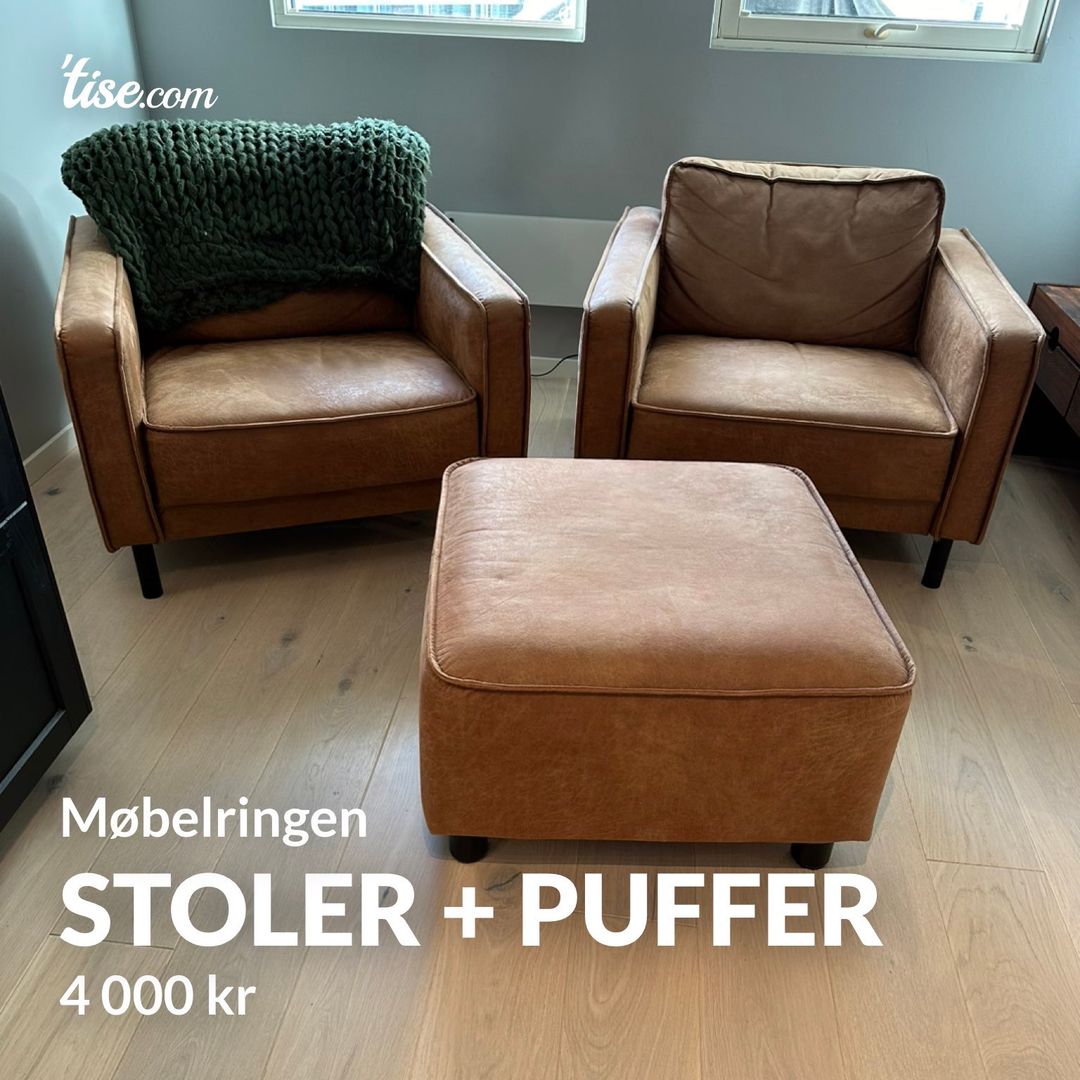 Stoler + puffer