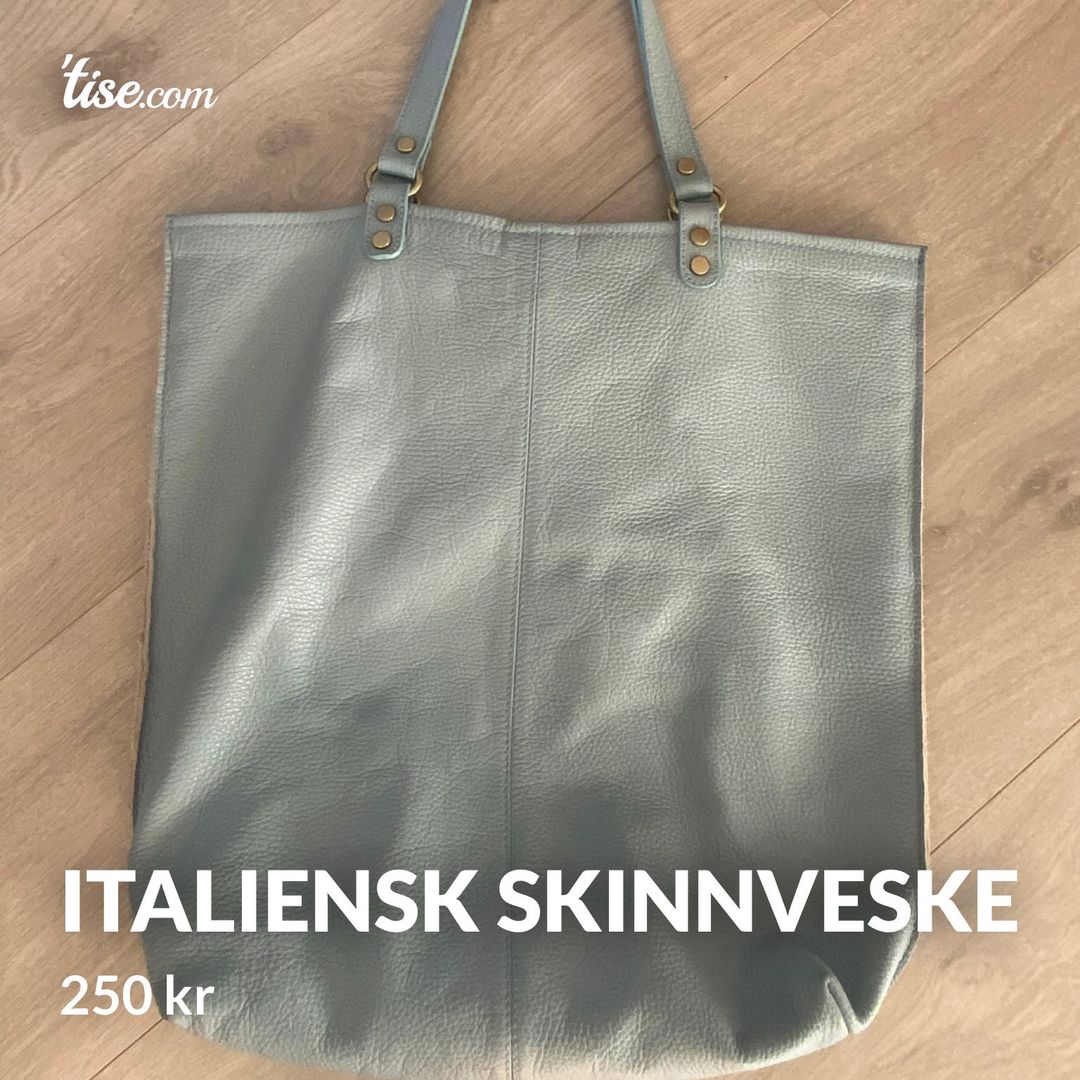 Italiensk skinnveske