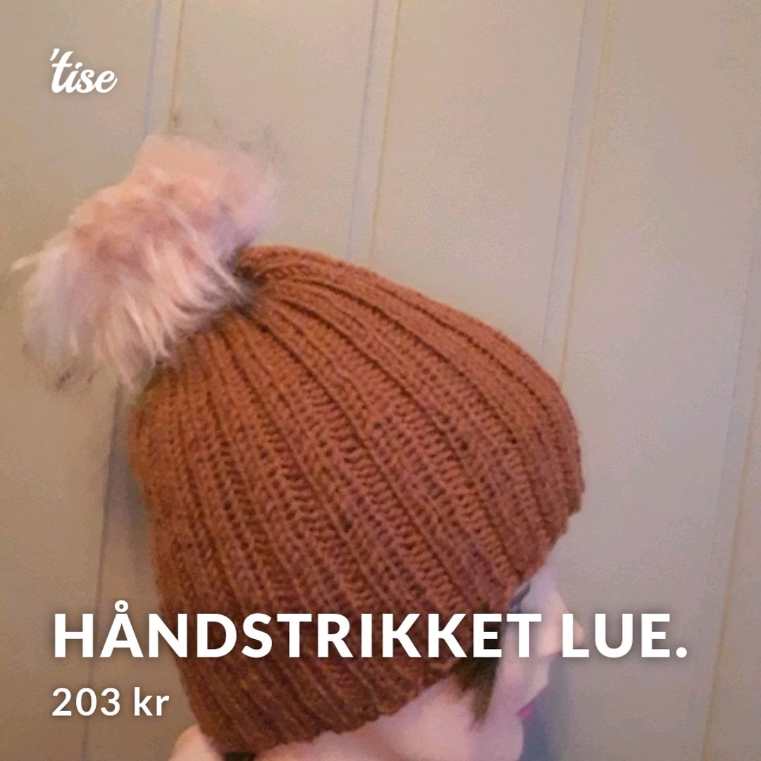 Håndstrikket lue