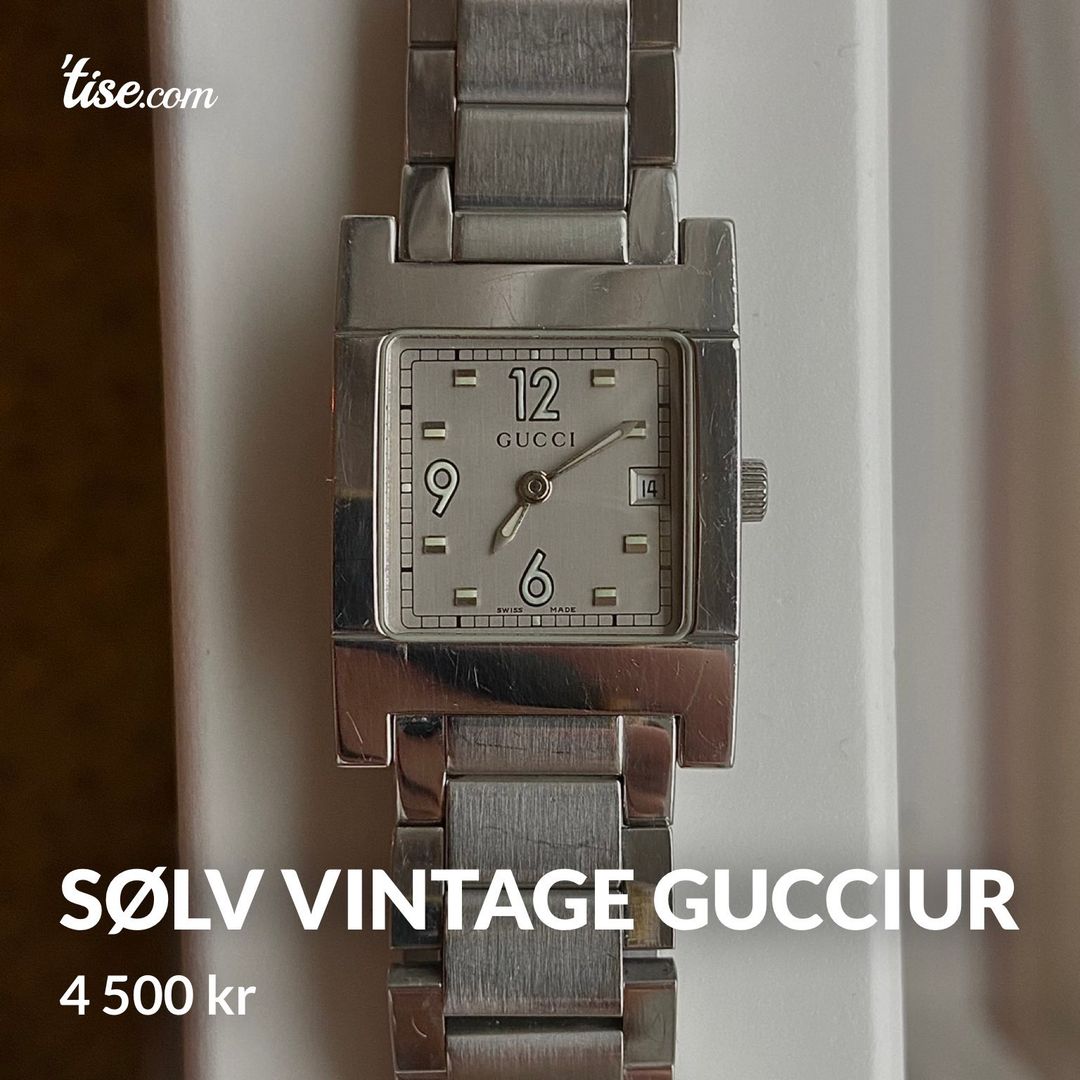 Sølv vintage gucciur