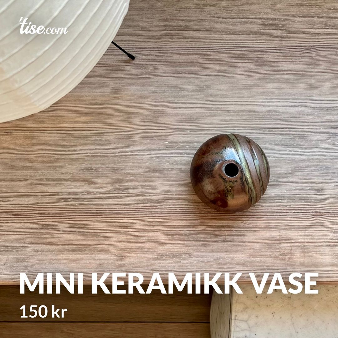 Mini keramikk vase