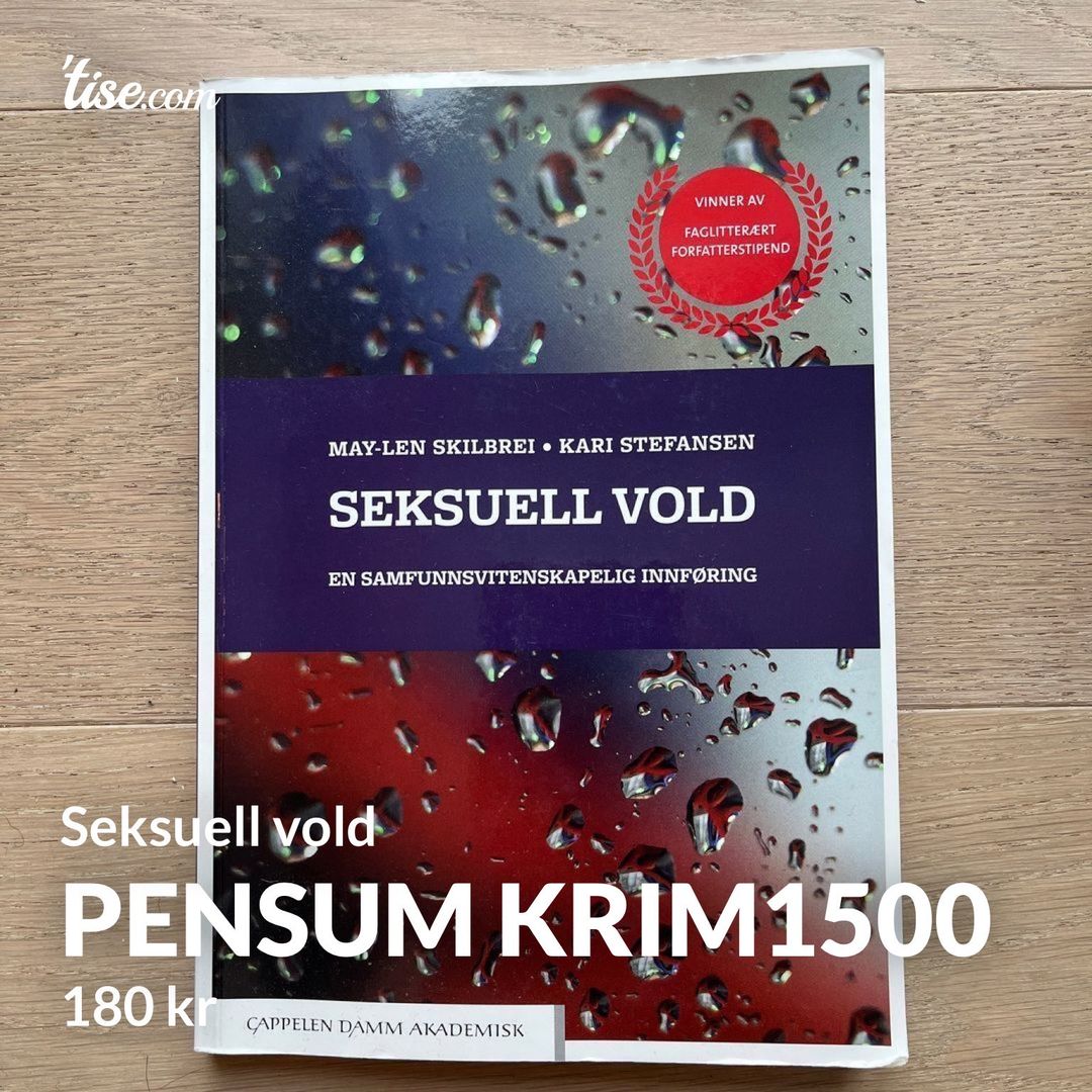 Pensum KRIM1500
