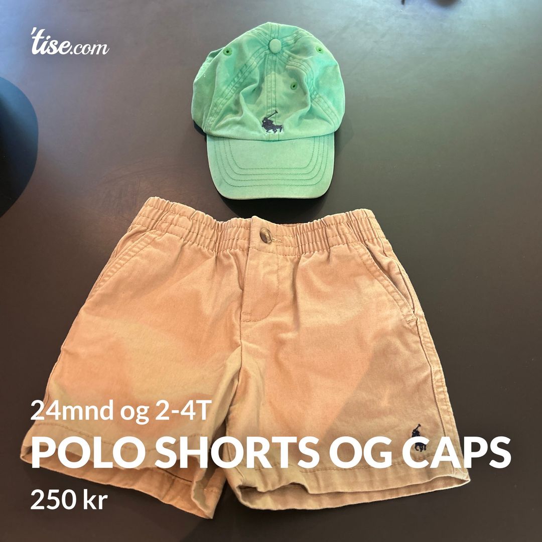 Polo shorts og caps