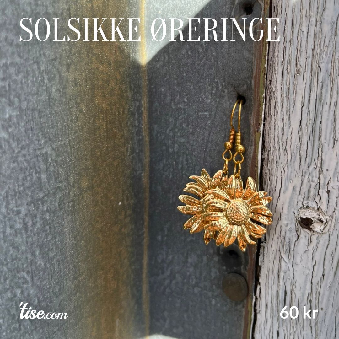 Solsikke øreringe