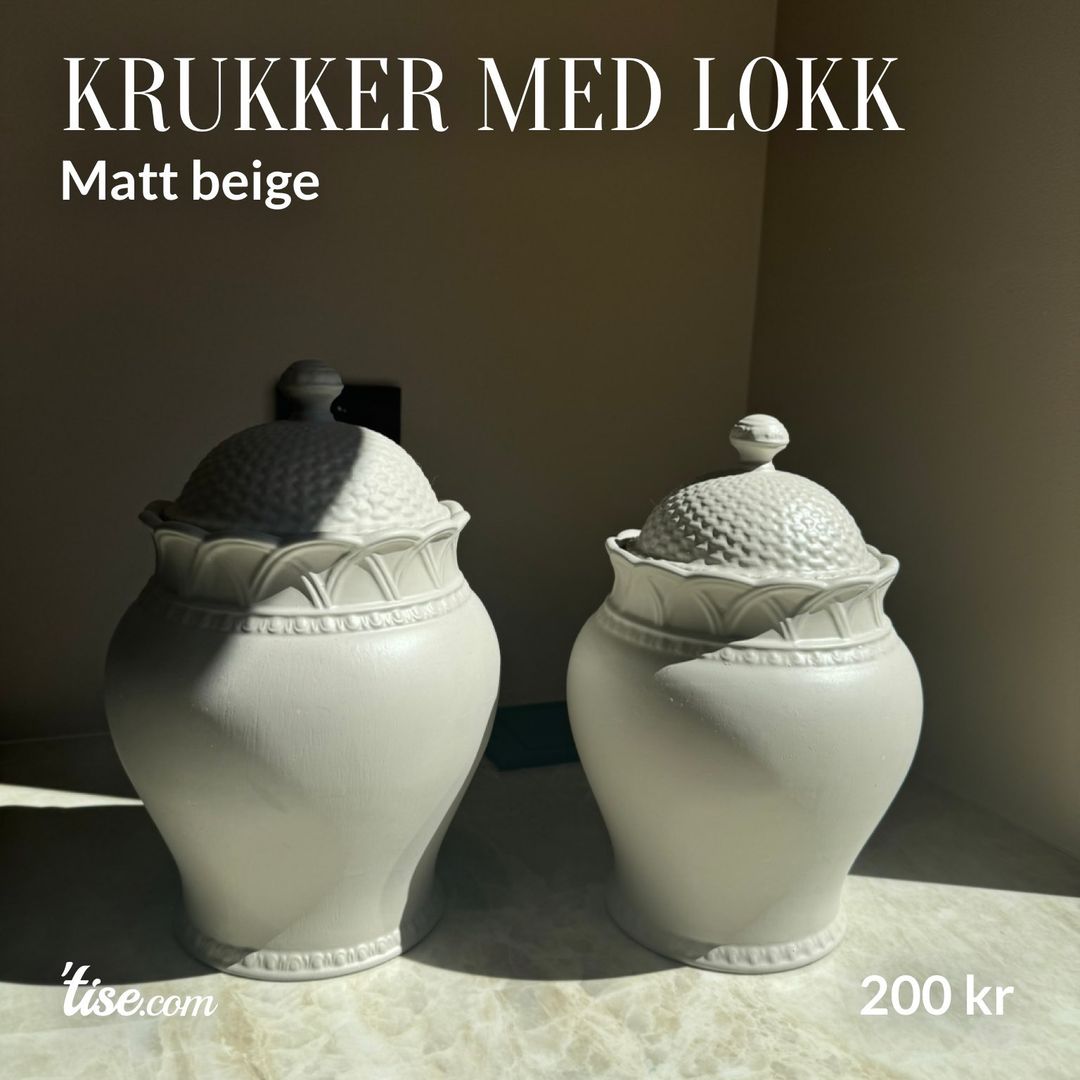 Krukker med lokk