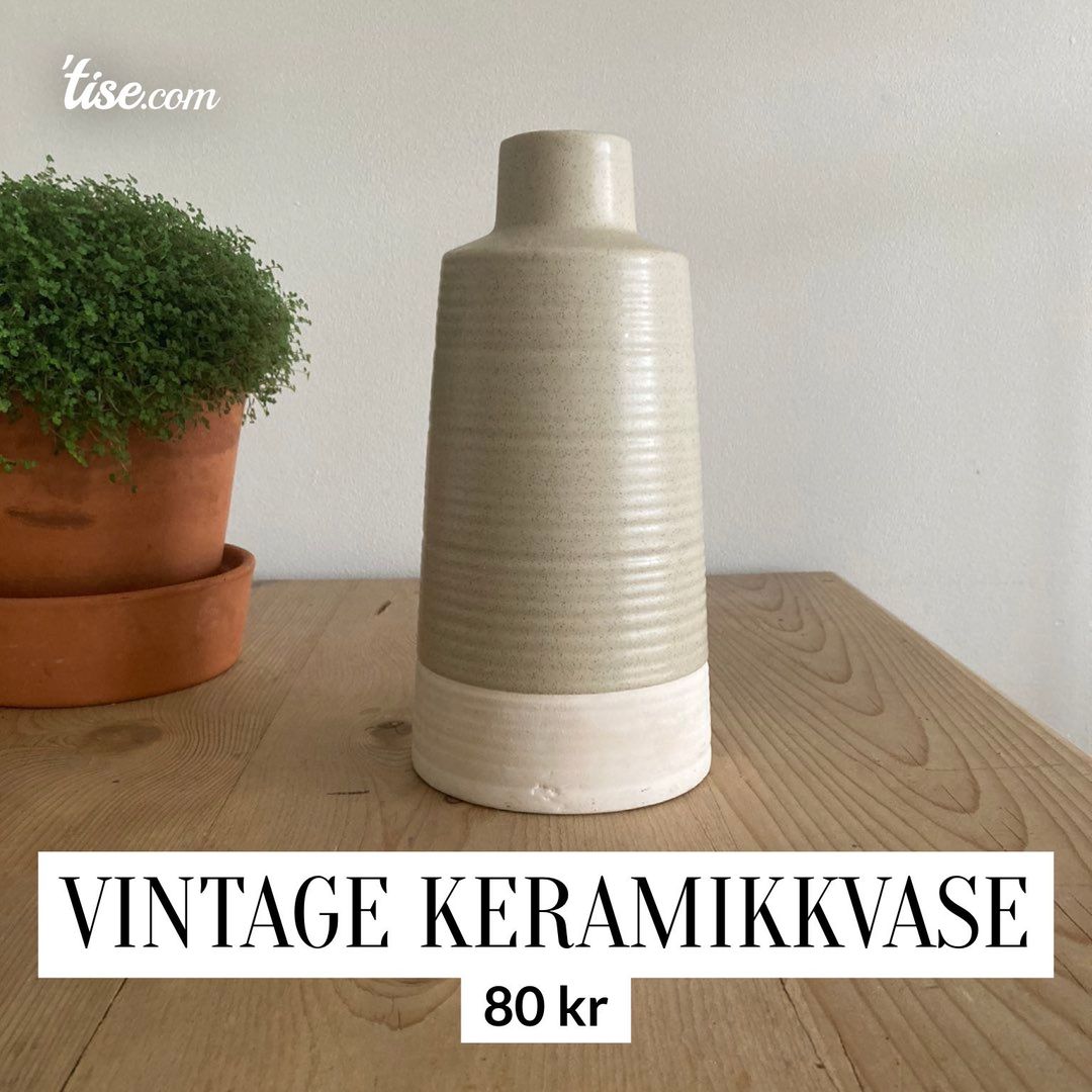 Vintage keramikkvase