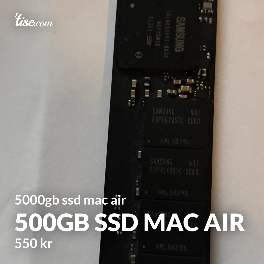 500gb ssd mac air