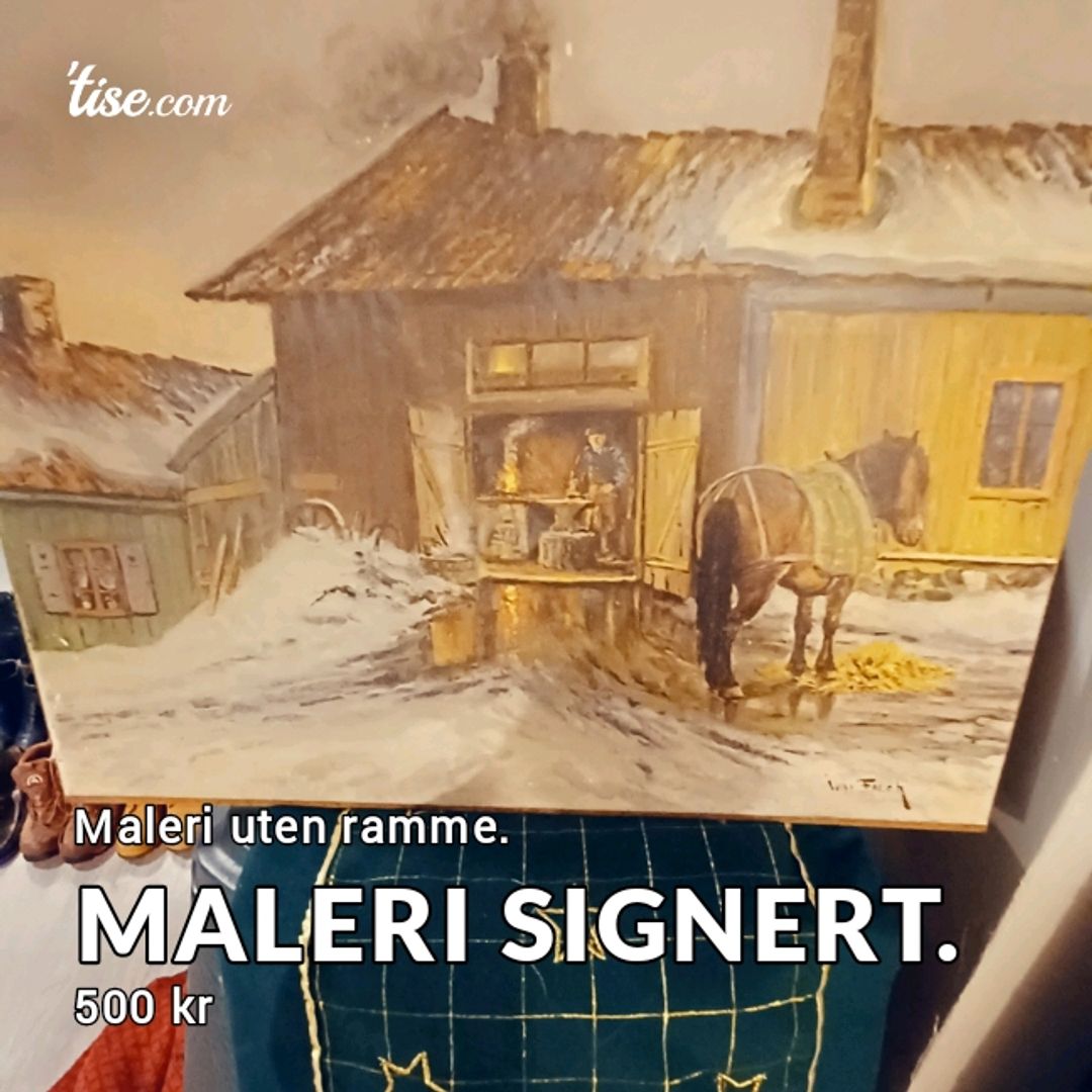 Maleri signert