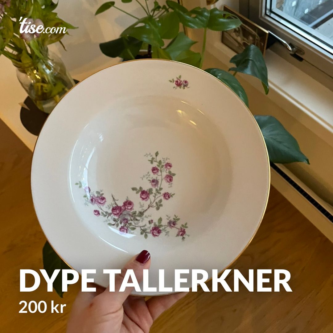 Dype tallerkner