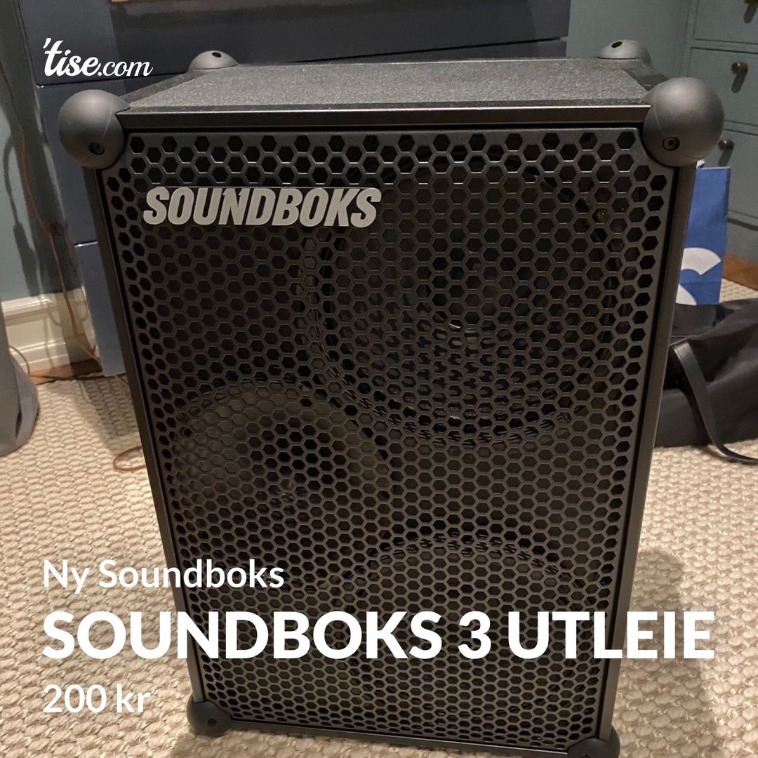 SOUNDBOKS 3 UTLEIE