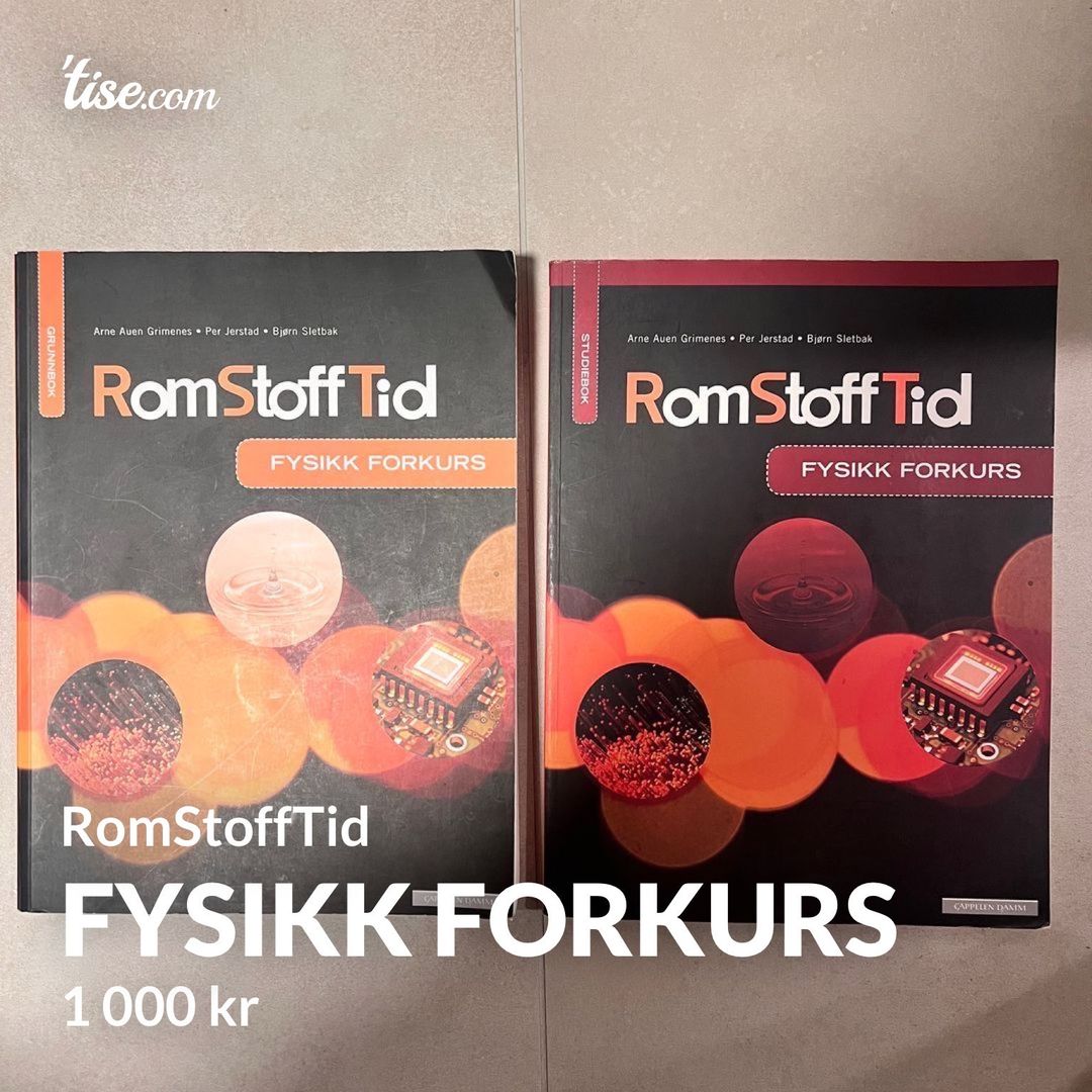 Fysikk forkurs