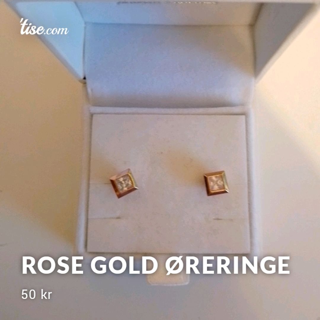 Rose Gold Øreringe