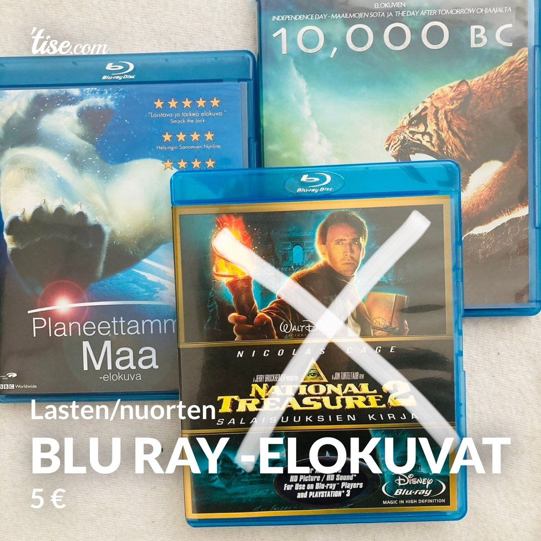 Blu Ray -elokuvat