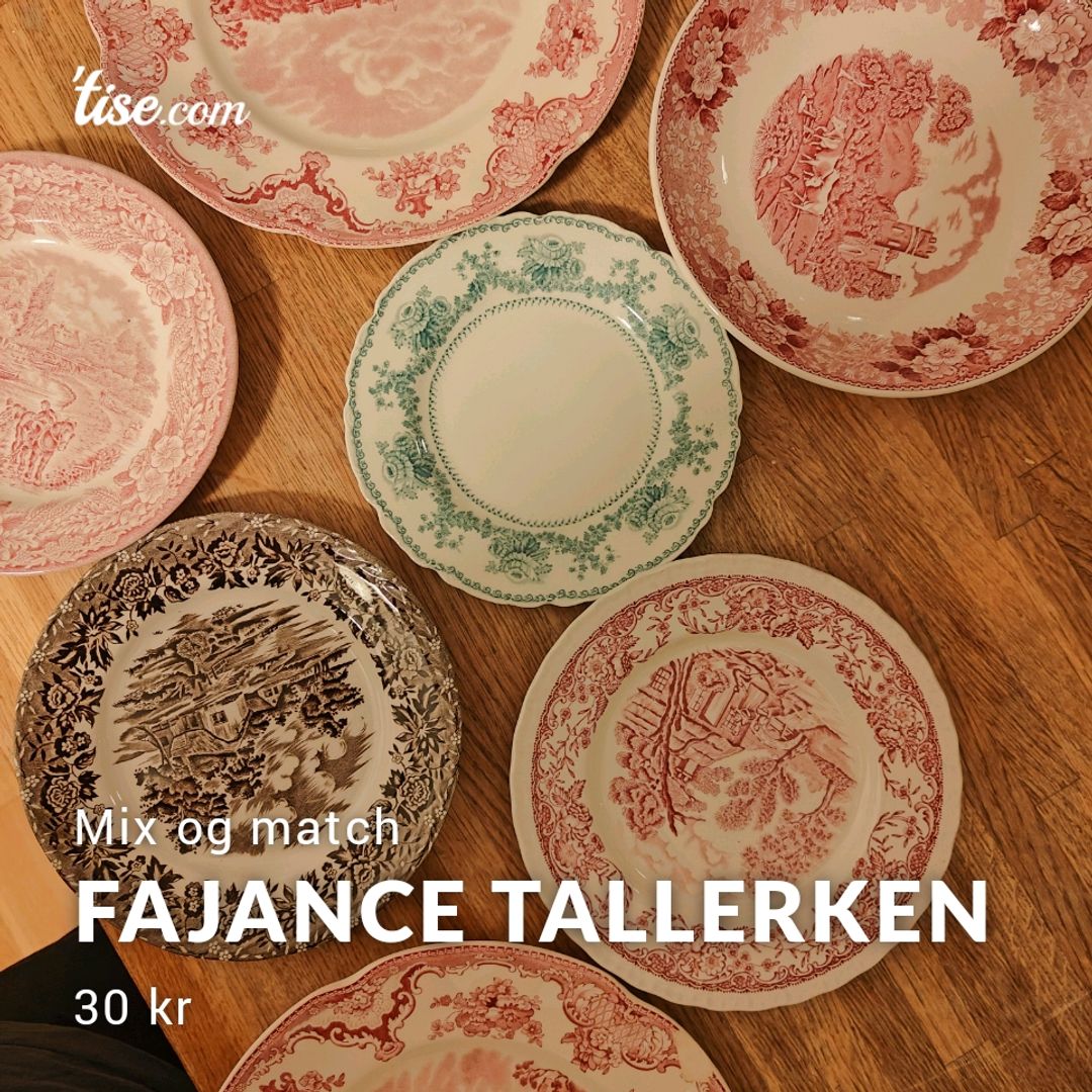 Fajance Tallerken