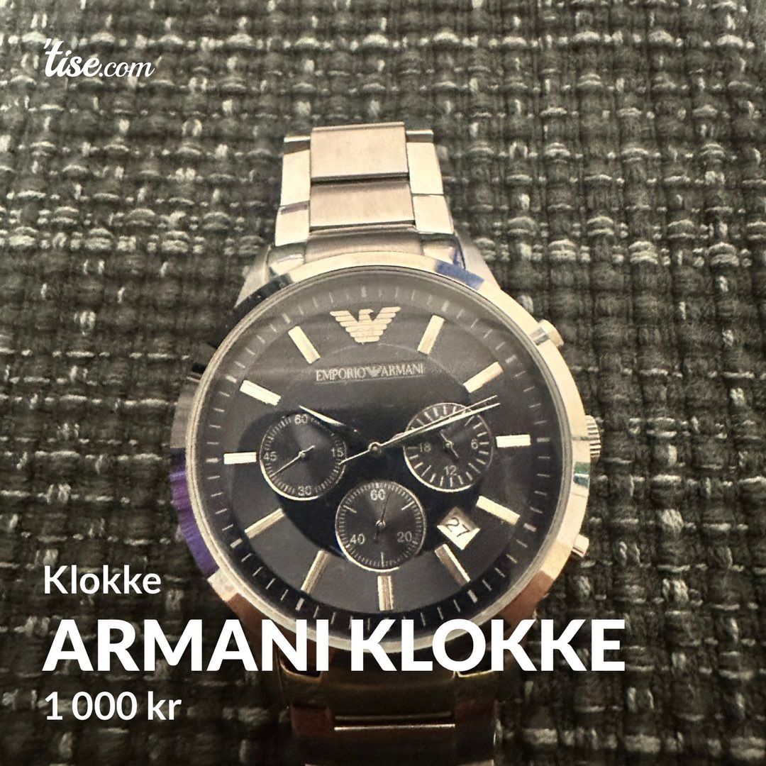 Armani Klokke