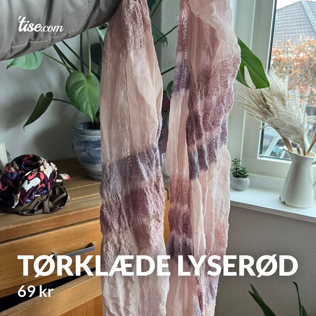 Tørklæde lyserød