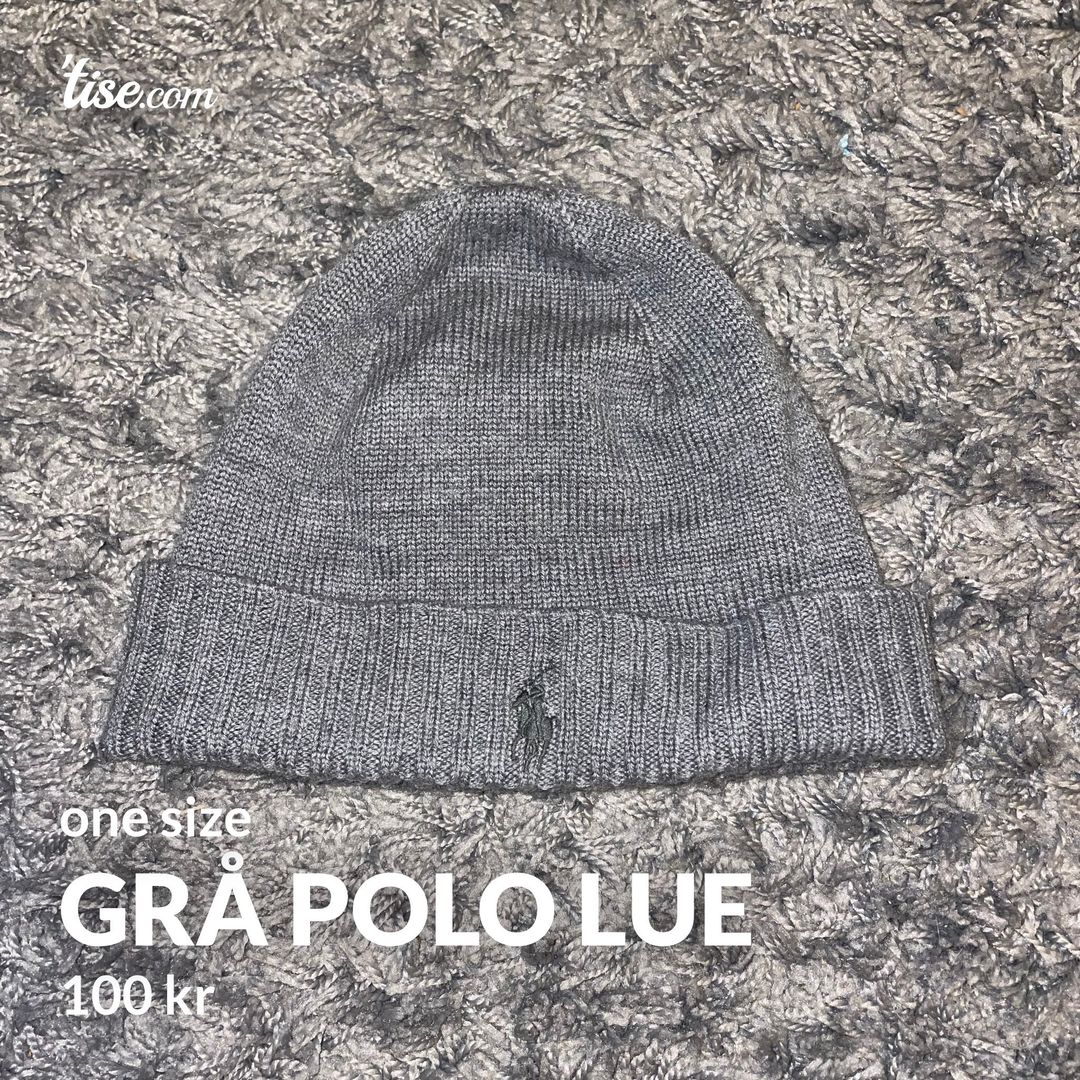 grå polo lue