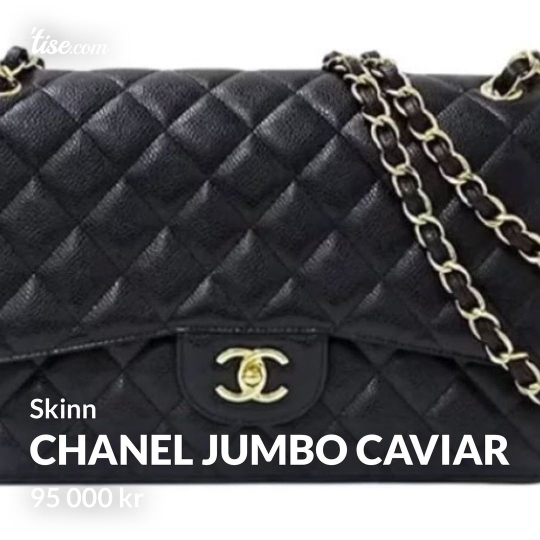 Chanel jumbo caviar