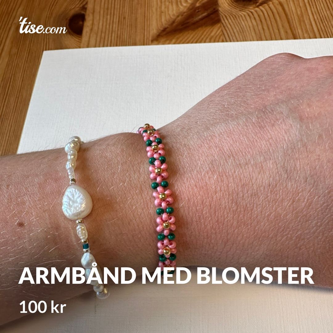 Armbånd med blomster