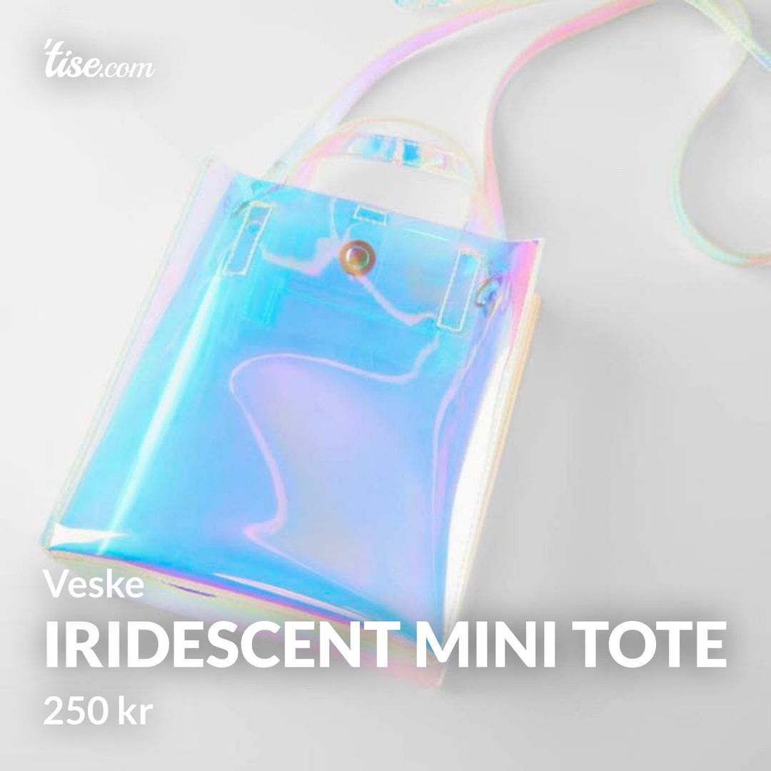 Iridescent mini tote