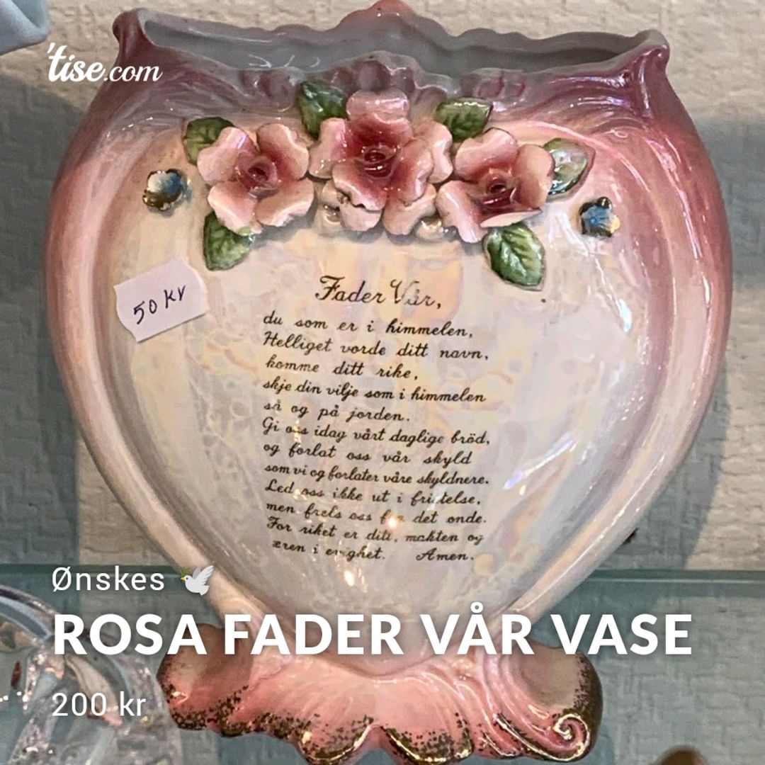 Rosa Fader Vår Vase