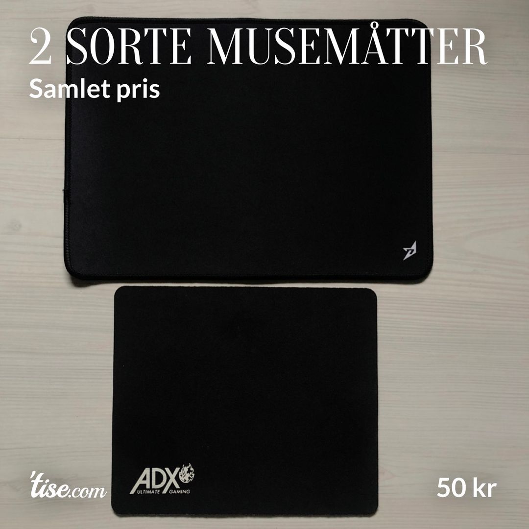 2 sorte musemåtter