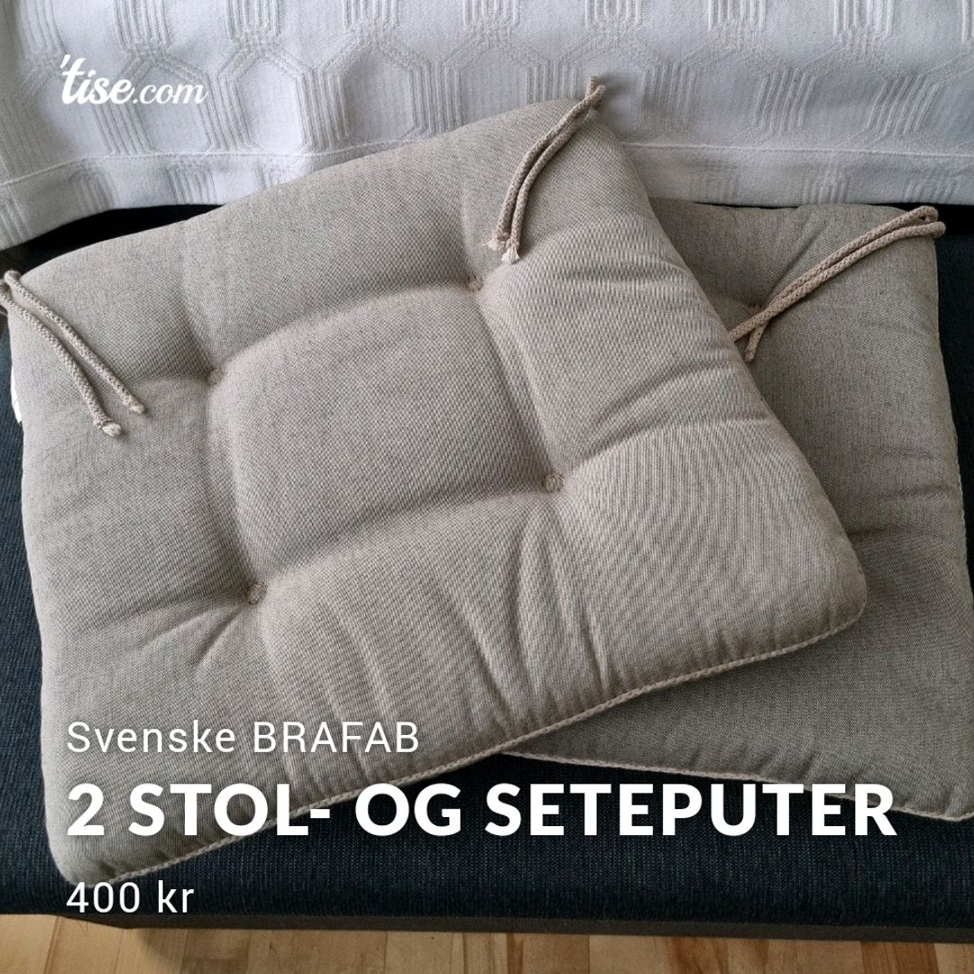 2 STOL- og SETEPUTER