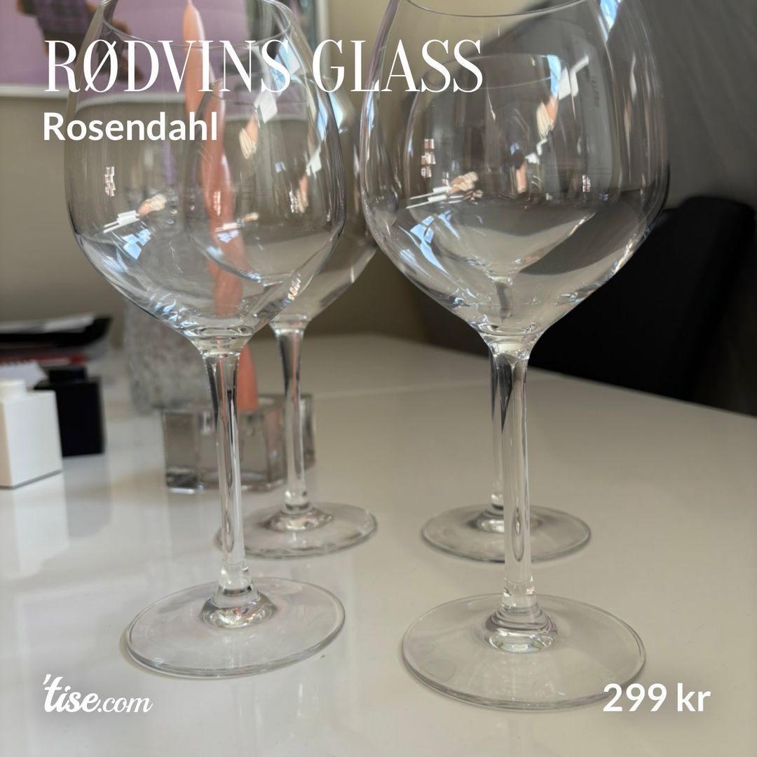 Rødvins glass