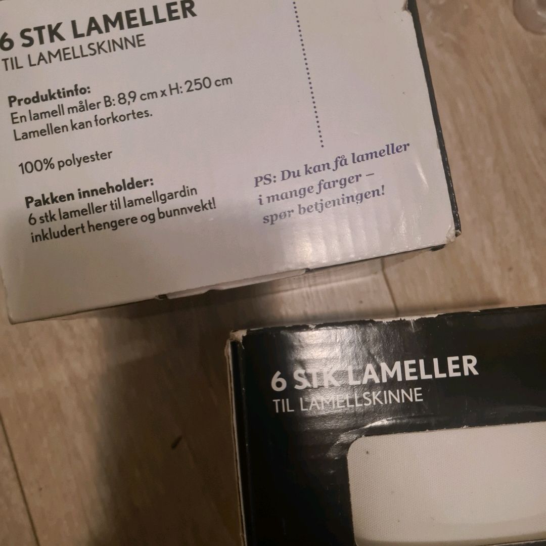 Lameller 2ph Hvite