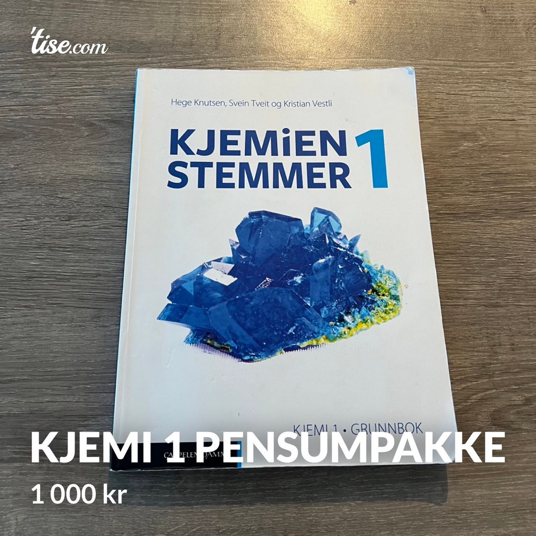 Kjemi 1 pensumpakke