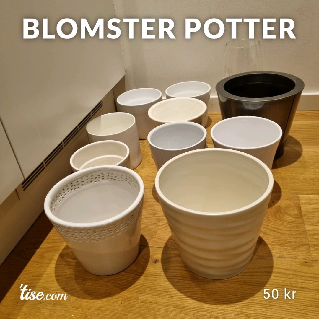 Blomster Potter