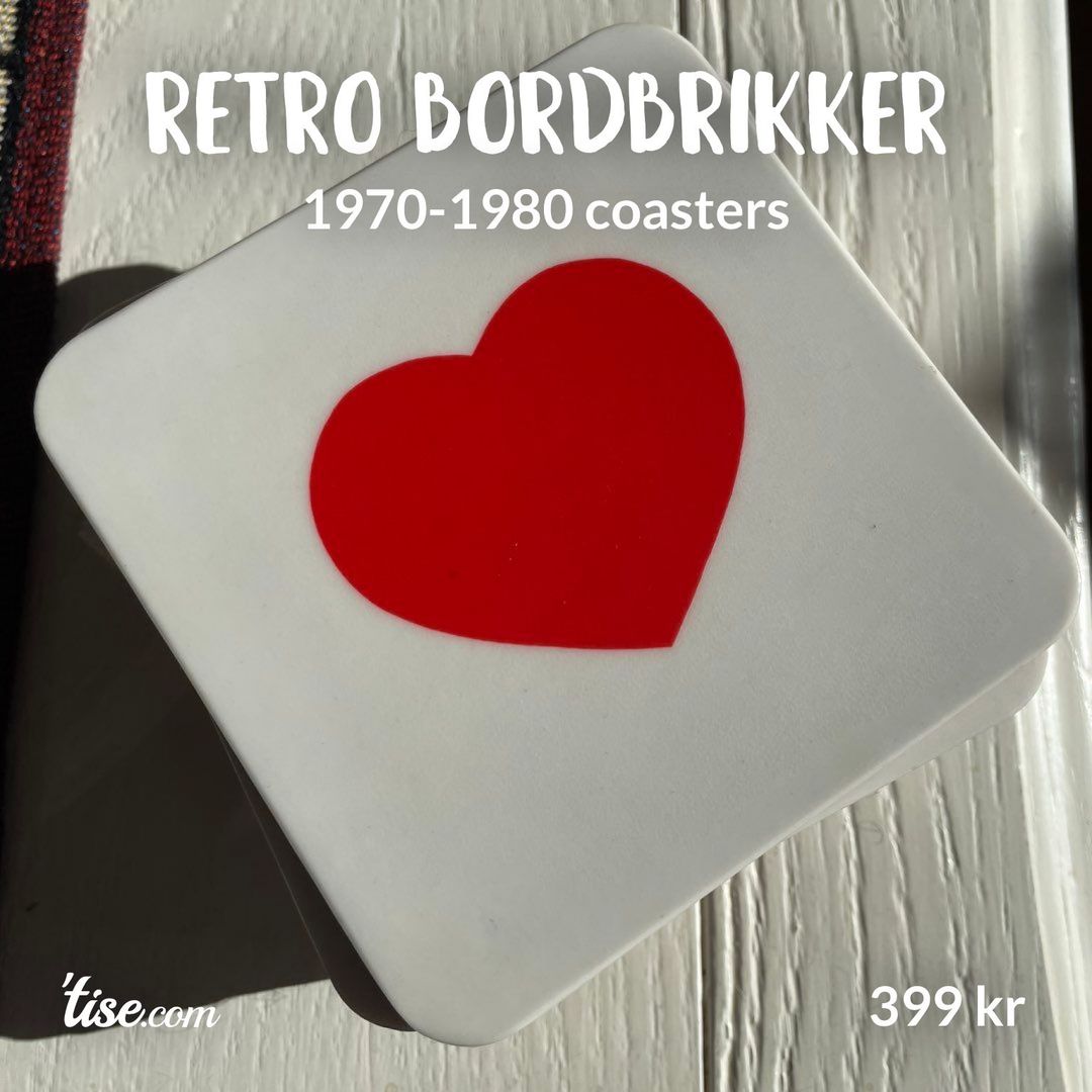 Retro bordbrikker