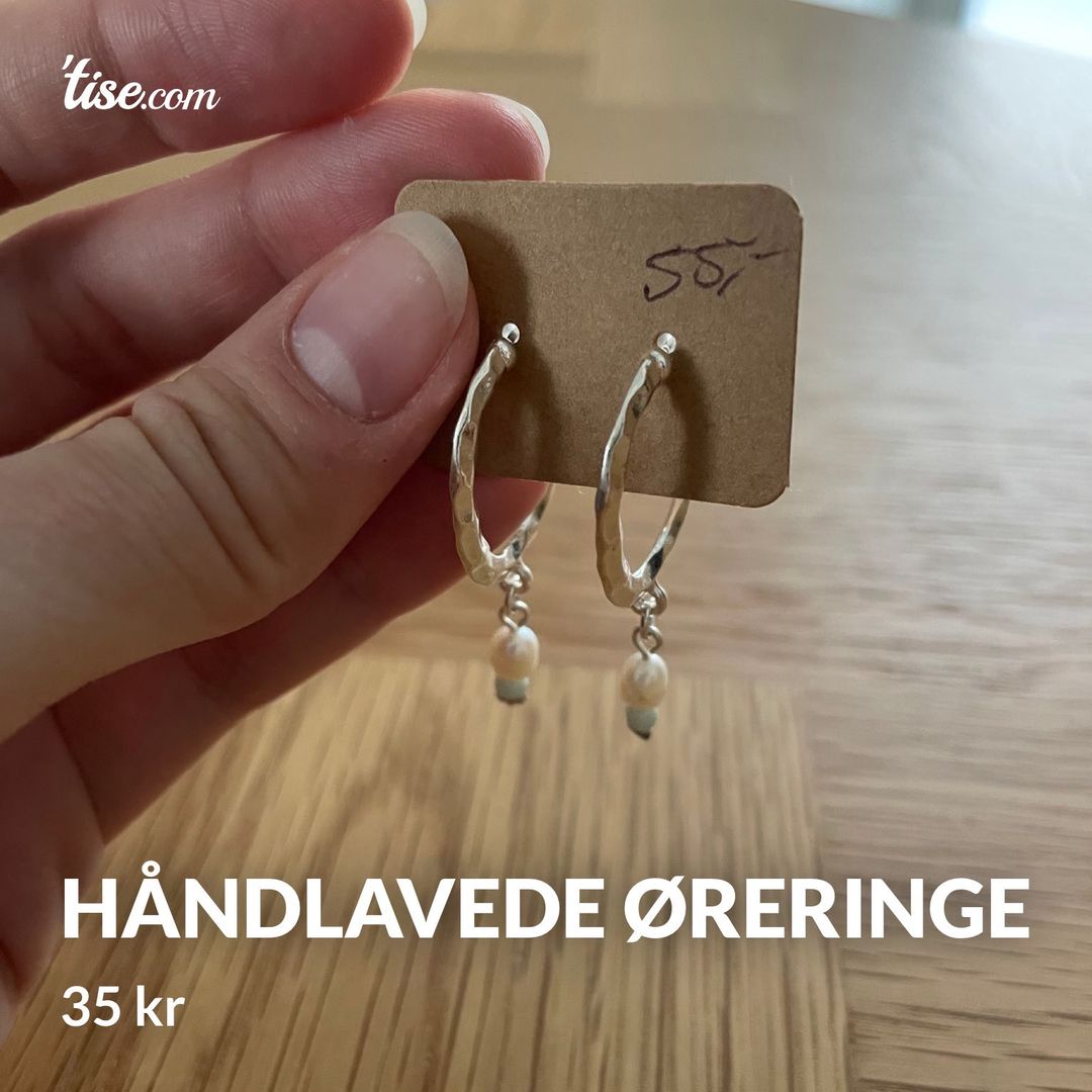 Håndlavede øreringe