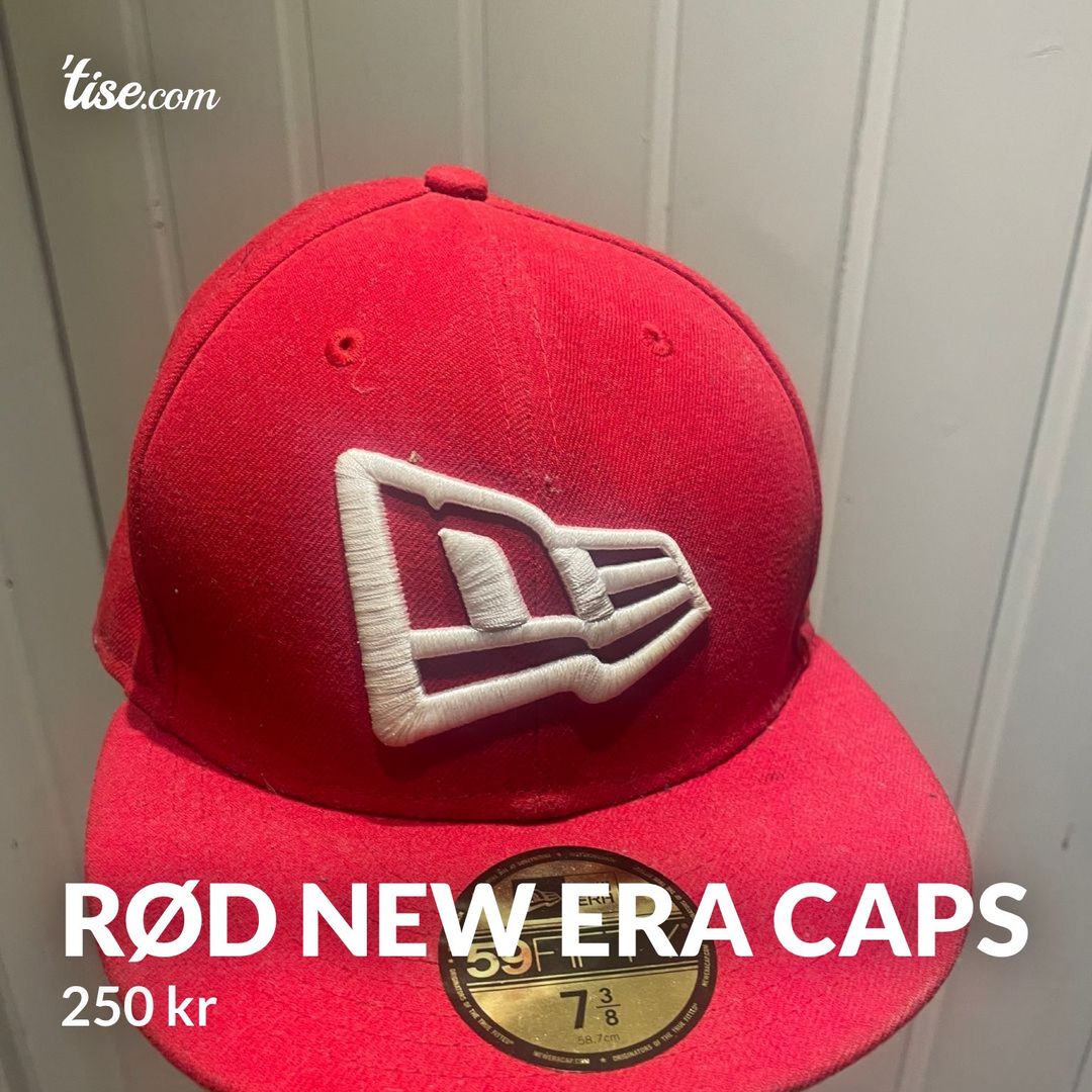 Rød new era caps