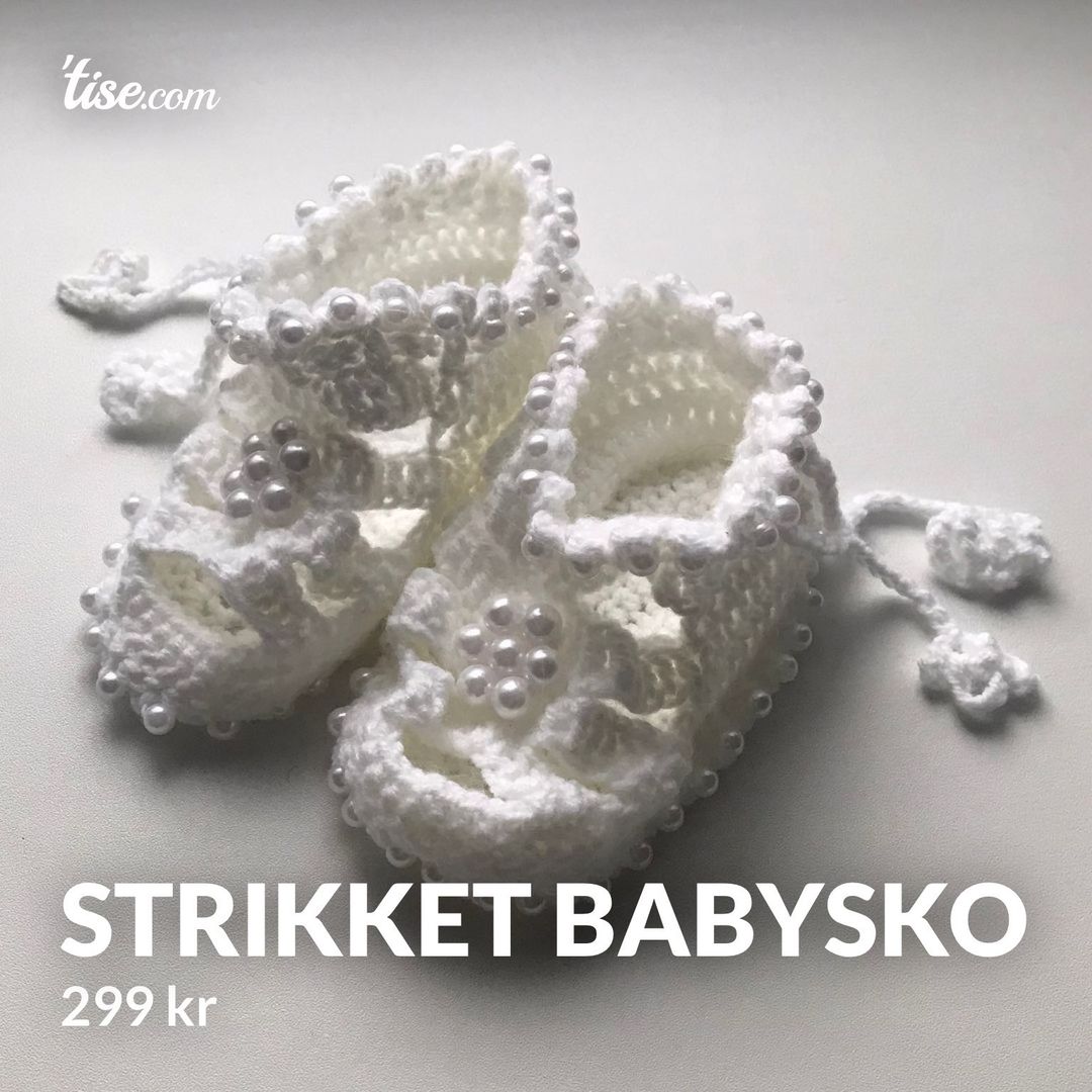 Strikket babysko