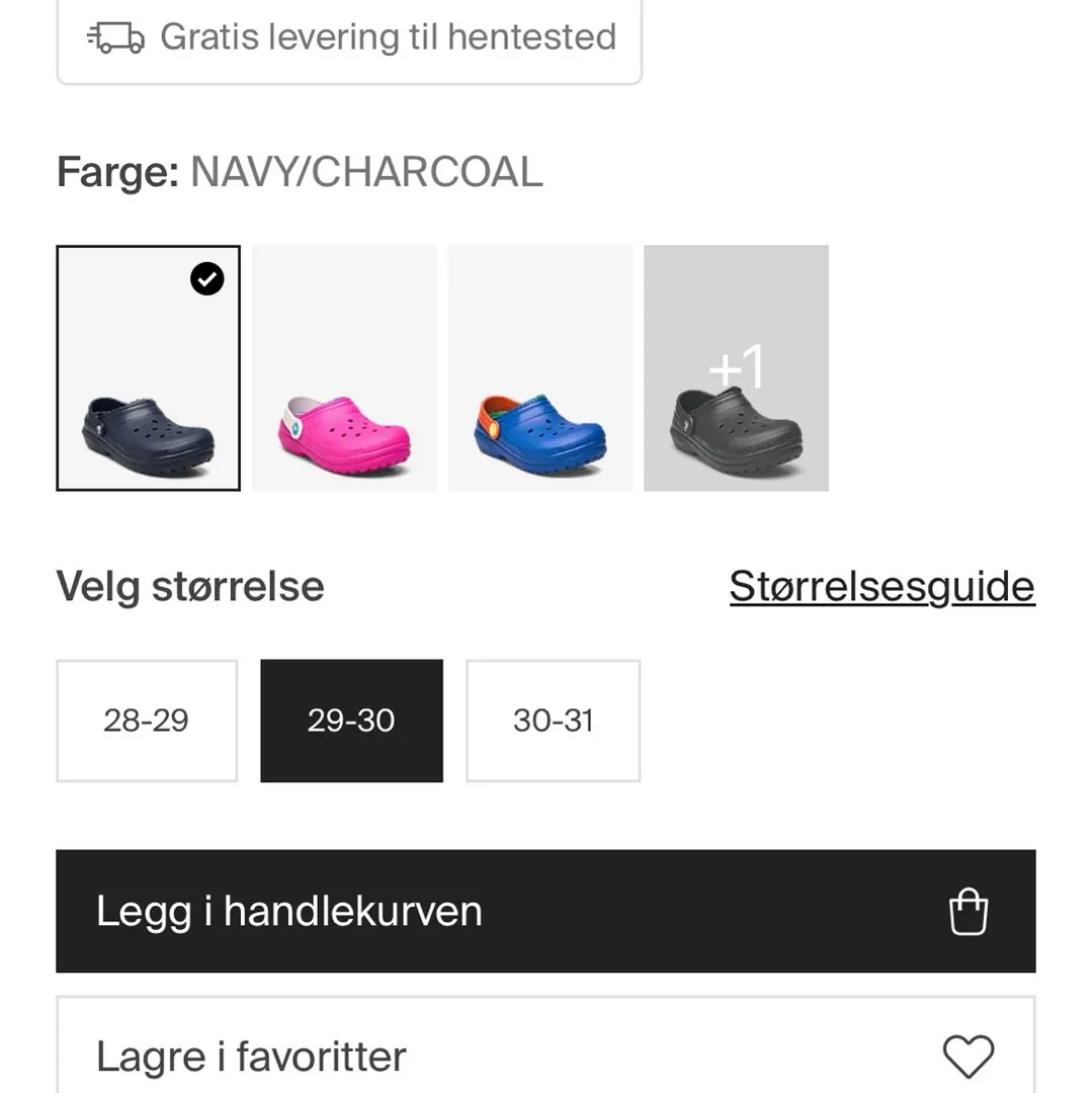 Crocs med for 33-34